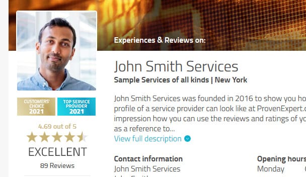 Prémios ProvenExpert